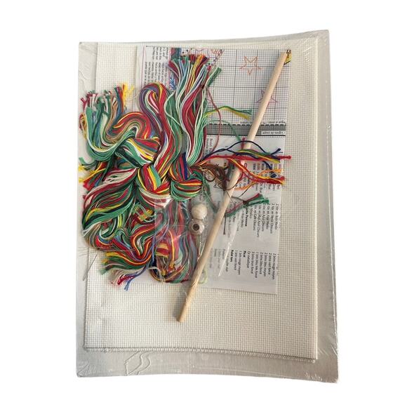 Christmas Traditions Counted Cross Stitch Kit 1961 Angel Banner New Holiday - Picture 6 of 7